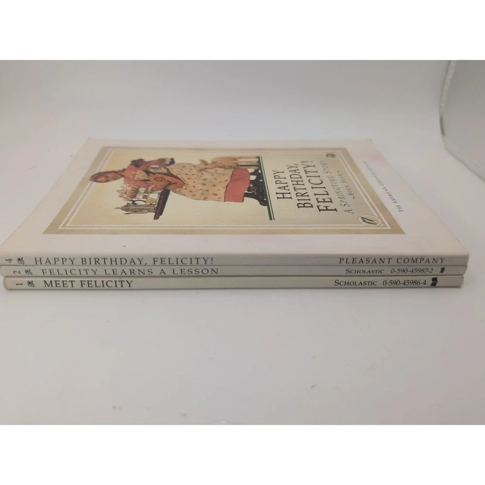 American Girl Doll Felicity Book Lot Of Three